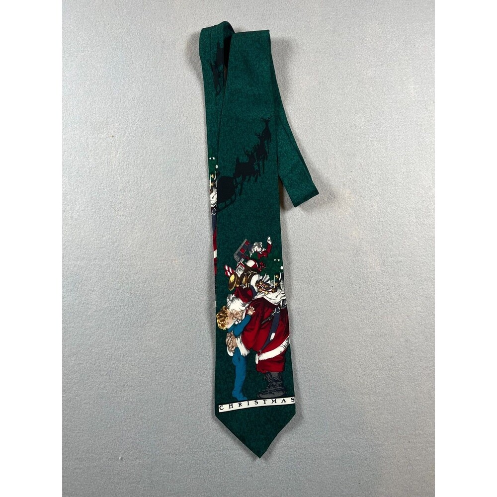 Vintage Santa Saturday Evening Post 1996 silk tie